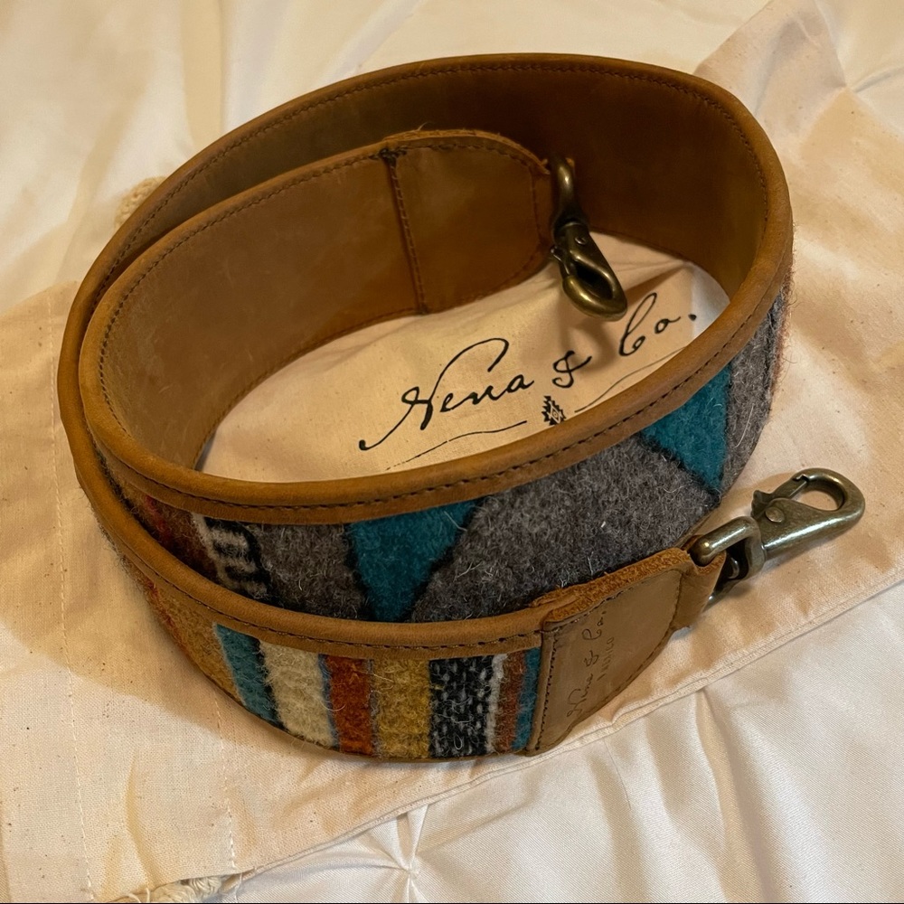 Brand New Nena & Co. Handwoven Mexico strap in tobacco leather (full grain)